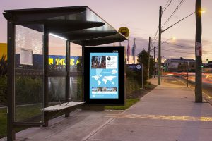 helloworld DOOH bus shelters