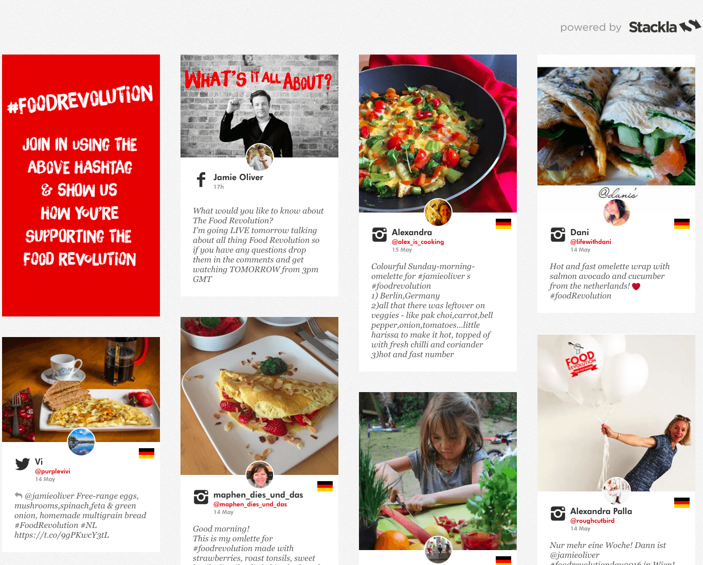 Food revolution social hub